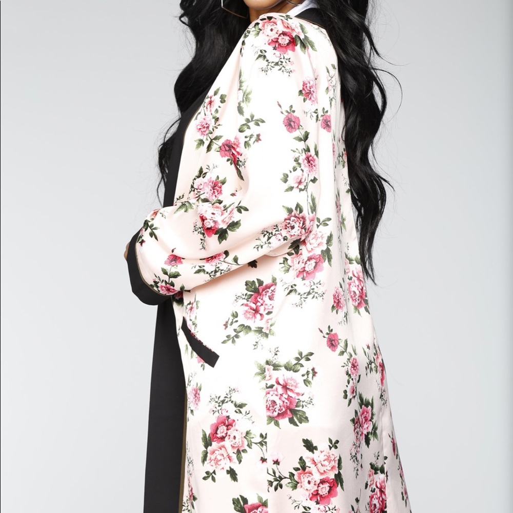 NWT Floral Distraction Kimono - Pink Combo size - Picture 4 of 8